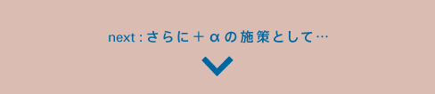 next:さらに+αの施策として・・・