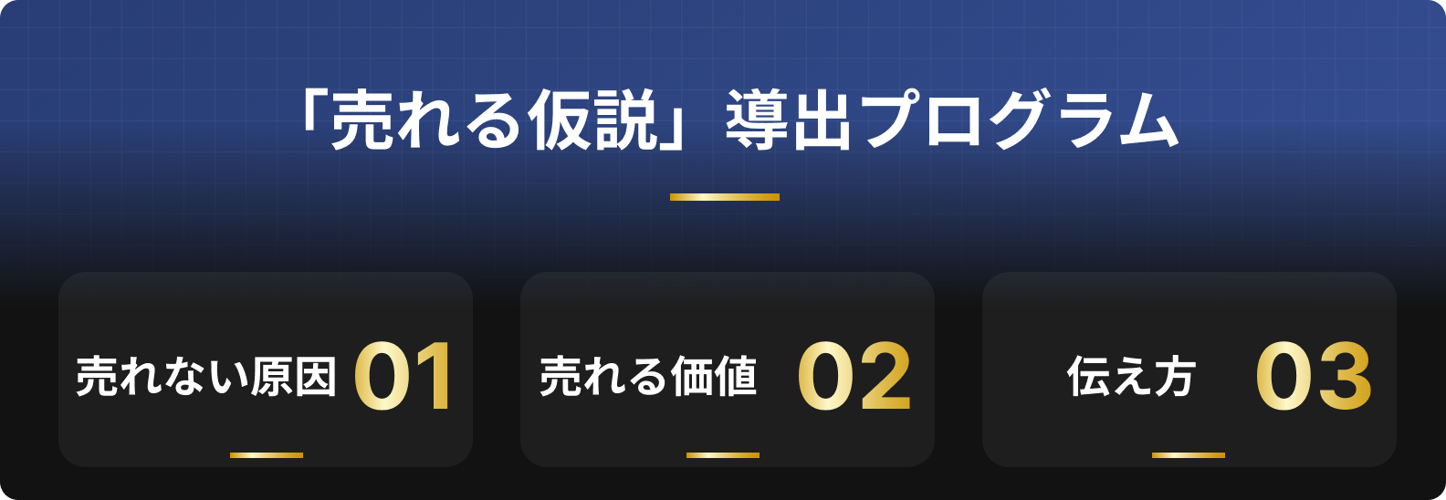 売れる仮説導入プログラムの説明画像