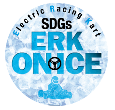 氷上の電気レーシングカートの祭典ロゴ